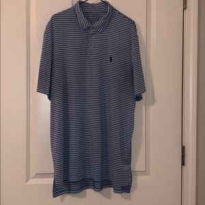 Light blue men's golf shirt